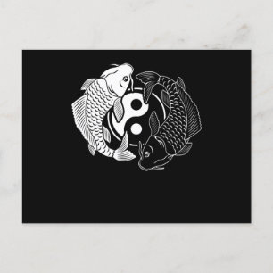 Koi Fish Vintage Retro Funny Japanese Fish Carp Postcard