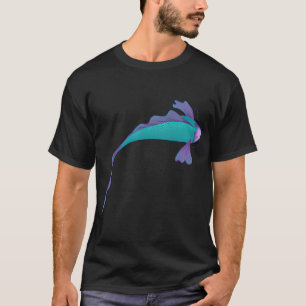 Koi Fish violet and skyblue with details T-Shirt