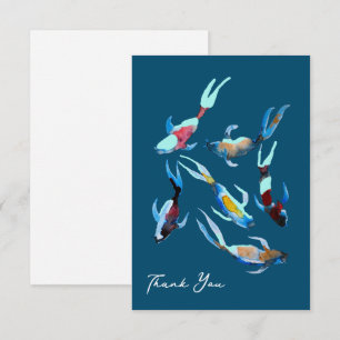 Koi Fish watercolor Card