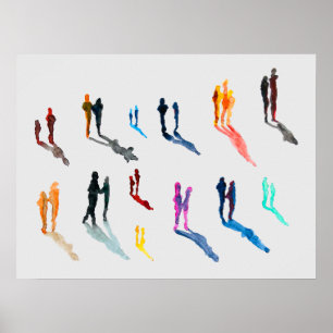 Koi fish watercolor fine art poster