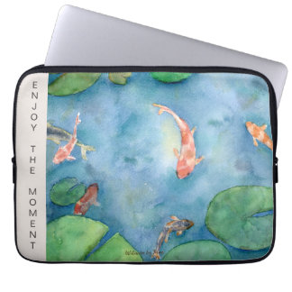 Koi Fish Watercolor  Laptop Sleeve