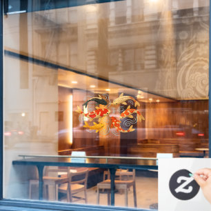 Koi fish window cling
