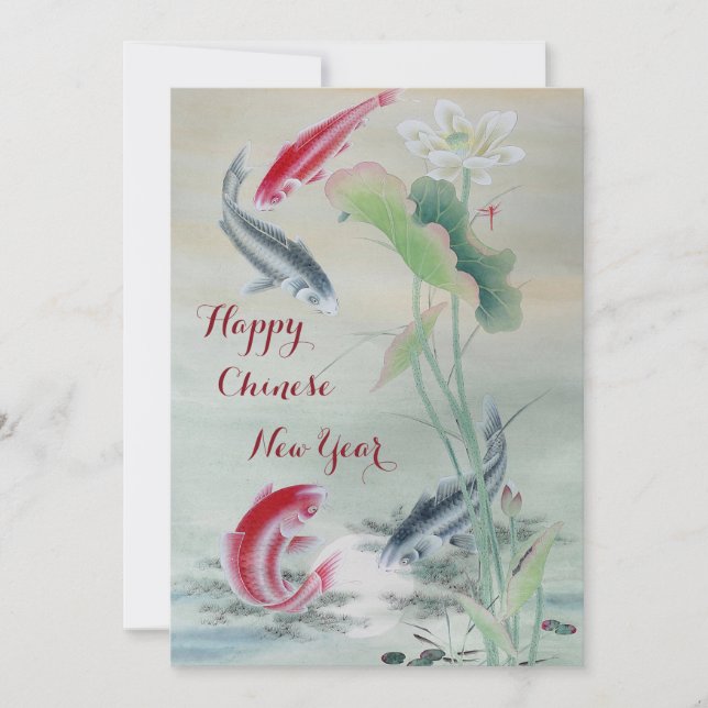 Koi Fish with Lotus (Front)