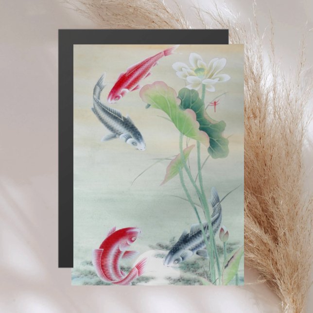 Koi Fish with Lotus - Magnet Card (Creator Uploaded)