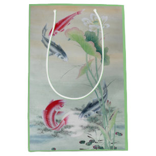Koi Fish with Lotus Medium Gift Bag