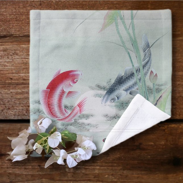 Koi Fish with Lotus Wash Cloth (Creator Uploaded)