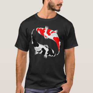 Koi Fish Yin And Yang Art tshirt