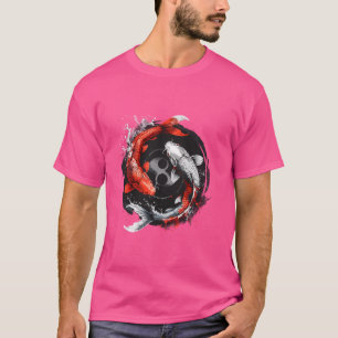 Koi Fish Yin Yang Nishikigoi Fish Japanese Koi Car T-Shirt