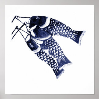 Koi Flags Poster