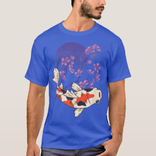 Koi Full Moon Cherry Blossom Nishikigoi Japanese K T-Shirt