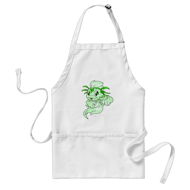 Koi Green Standard Apron (Front)