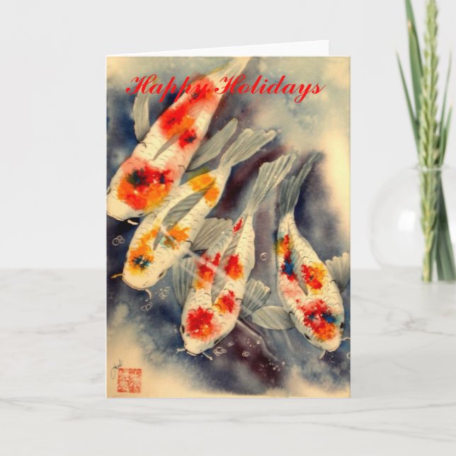 koi holiday card (Front)