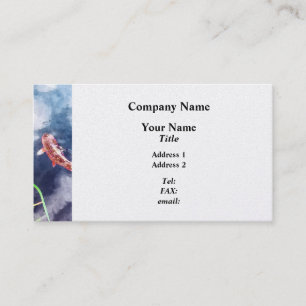 Koi in Swirling Water Business Card