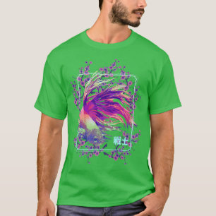 Koi Japanese Fish Sakura Tree Cherry Blossom Nishi T-Shirt