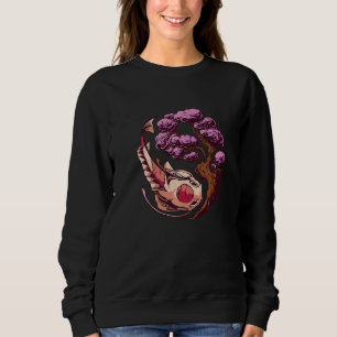 Koi Japanese Koi Carp Sakura Tree Cherry Blossom R Sweatshirt