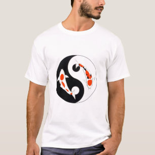 Koi Kohaku and Taisho Sanke Yin Yang T-Shirt