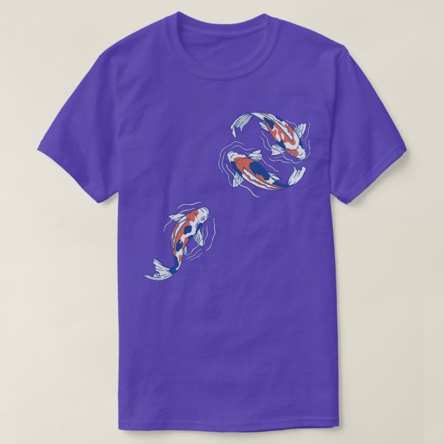 Koi Lake Traditional Japanese Minimalist by Tobe F T-Shirt (Design Front)