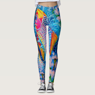 Koi & Lilies in Water Leggings