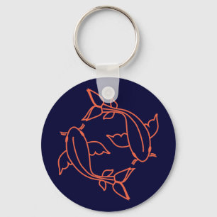 Koi Lines Key Ring