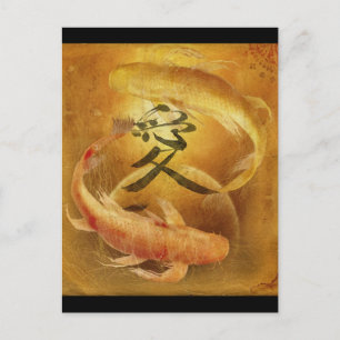 Koi Love Postcard