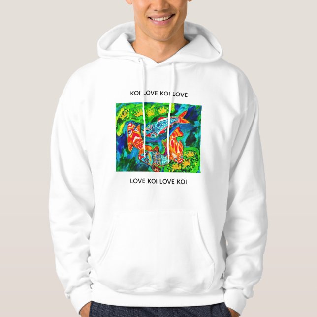 Koi Love Sweatshirt Hoodie (Front)