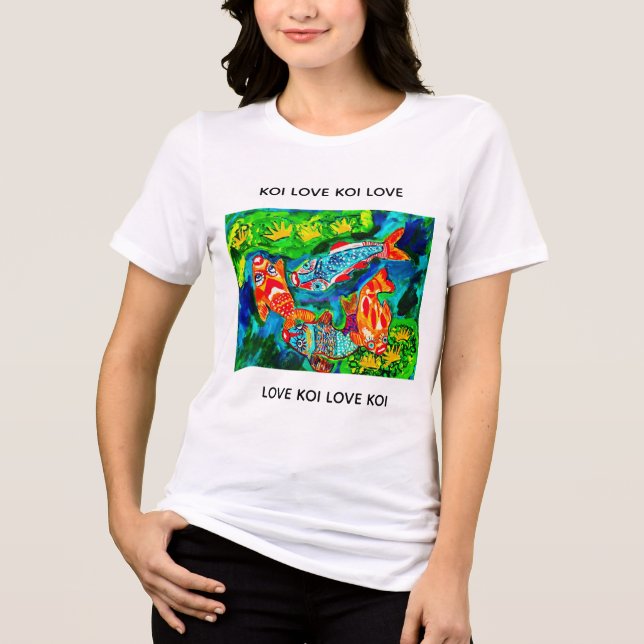 Koi Love Tri-Blend Shirt (Front)