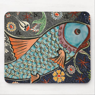 Koi Mosaic Mouse Mat