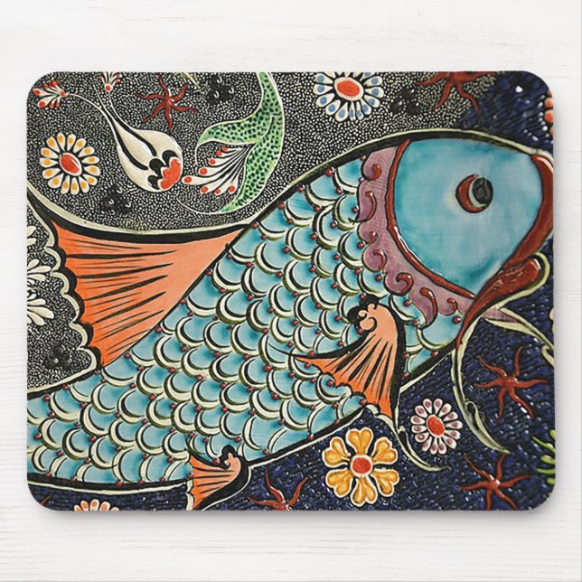 Koi Mosaic Mouse Mat (Front)