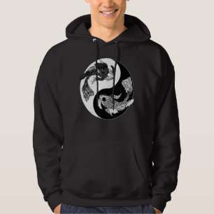 Koi Nishikigoi Fish Koi Carp Japan Ying Yin Yang Hoodie