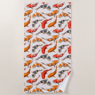 Koi, Oh Boy Beach Towel