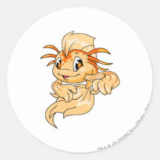 Koi Orange Classic Round Sticker
