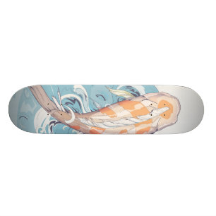 Koi Passing Through Skateboard