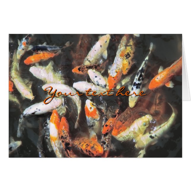 Koi Pond Artistic Photo (Front Horizontal)