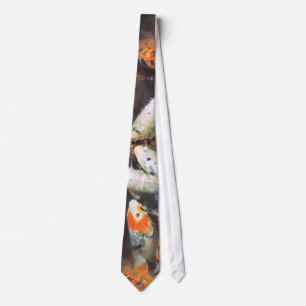Koi Pond Artistic Photo Tie
