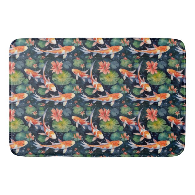 Koi Pond Bath Mat (Front)