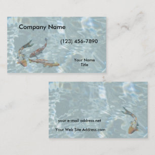Koi Pond Clear Water Business Card