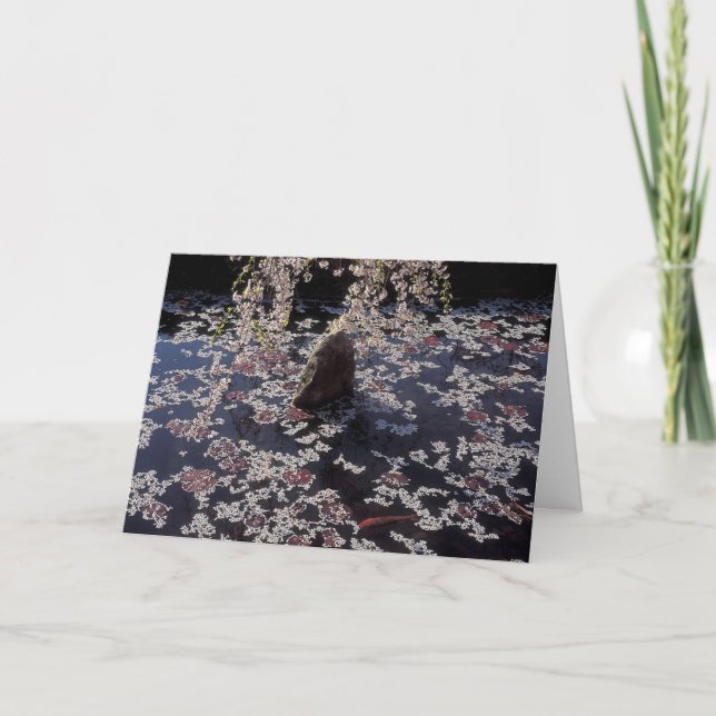 Koi Pond Condolence Card (Front)