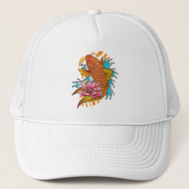 Koi Pond Dreams Trucker Hat (Front)
