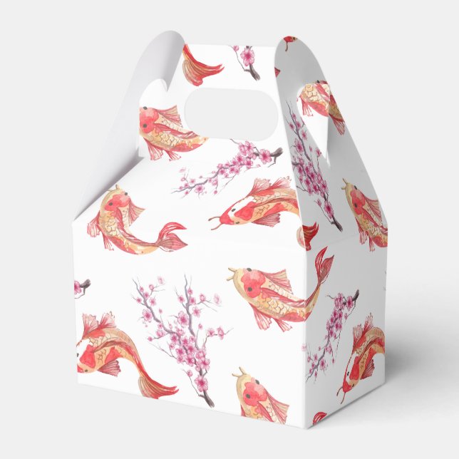 Koi Pond Favour Box (Front Side)