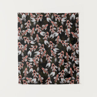 Koi Pond Fish Artwork Tapestry