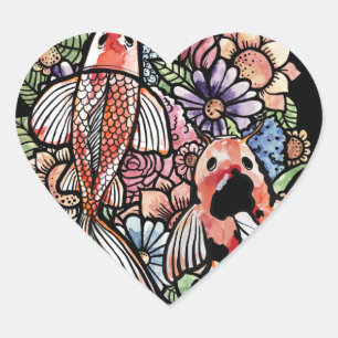 Koi Pond                                           Heart Sticker