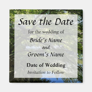 Koi Pond in Chinese Garden Save the Date Magnet