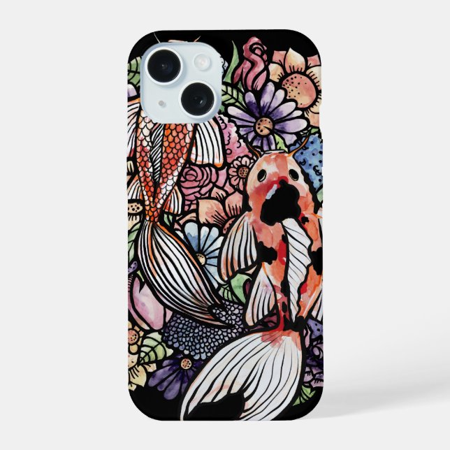 Koi Pond                                           iPhone 15 Case (Back)