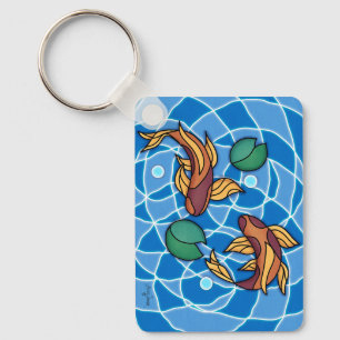 Koi Pond Key Ring