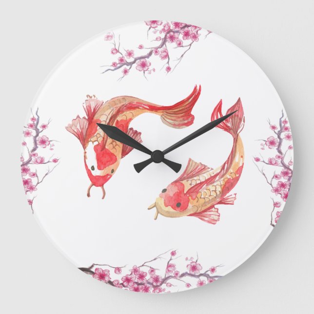 Koi Pond Large Clock (Front)