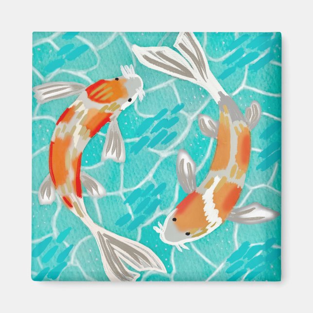Koi Pond Magnet (Front)