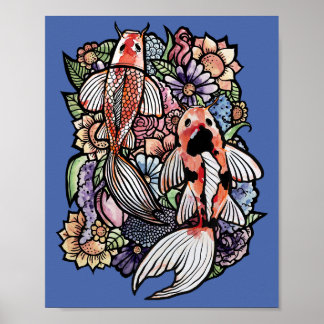 Koi Pond Poster