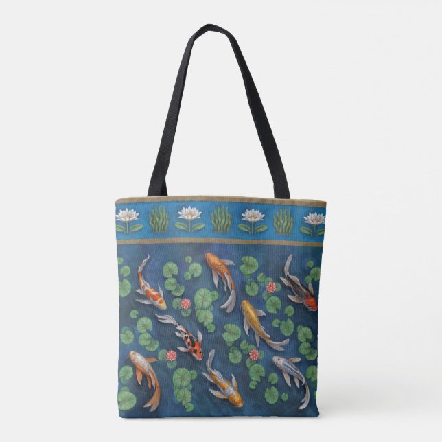 Koi Pond Tote Bag (Back)