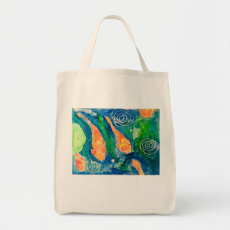 Koi pond tote bag