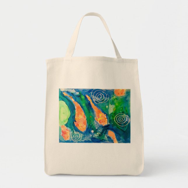 Koi pond tote bag (Front)